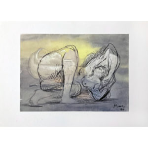 Henry Moore - Reclining Nude, 1980