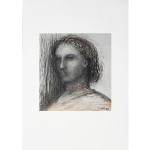 Henry Moore - Head of Girl, 1980