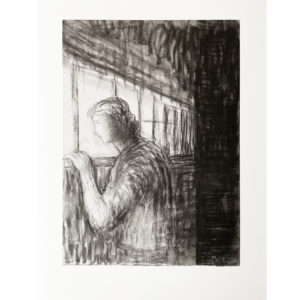 Henry Moore - Woman in Train Corridor, 1980