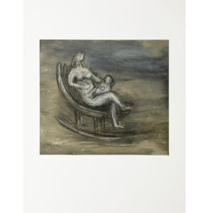 Henry Moore - Mother and Child in Rocking Chair, 1982
