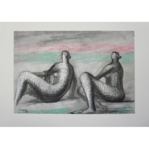 Henry Moore - Two Women Seated on Beach, 1979