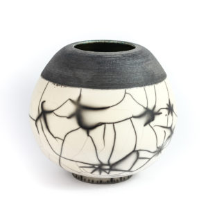 Naked Raku Volcano Vase